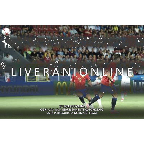 UEFA Campionato Europeo Under 21 Polonia 2017 Semifinale Krakow (Polonia) - 27.06.2017 Spagna-Italia Nella Foto: federico bernardeschi prova il tiro /Ph.Vitez-Ag. Aldo Liverani