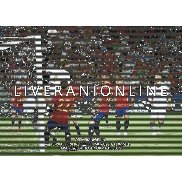 UEFA Campionato Europeo Under 21 Polonia 2017 Semifinale Krakow (Polonia) - 27.06.2017 Spagna-Italia Nella Foto:arrizabalaga anticipa daniele rugani /Ph.Vitez-Ag. Aldo Liverani