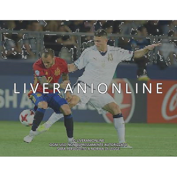 UEFA Campionato Europeo Under 21 Polonia 2017 Semifinale Krakow (Polonia) - 27.06.2017 Spagna-Italia Nella Foto: Mattia Caldara - sandro ramirez /Ph.Vitez-Ag. Aldo Liverani