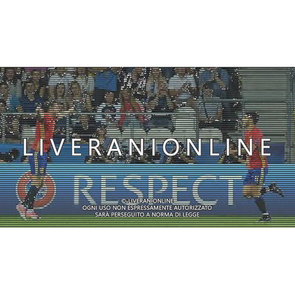 UEFA Campionato Europeo Under 21 Polonia 2017 Semifinale Krakow (Polonia) - 27.06.2017 Spagna-Italia Nella Foto:saul niguez esultanza dopo il primo gol /Ph.Vitez-Ag. Aldo Liverani