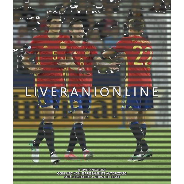 UEFA Campionato Europeo Under 21 Polonia 2017 Semifinale Krakow (Polonia) - 27.06.2017 Spagna-Italia Nella Foto:saul niguez esultanza dopo il primo gol /Ph.Vitez-Ag. Aldo Liverani