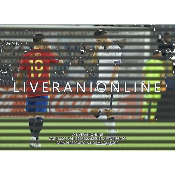 UEFA Campionato Europeo Under 21 Polonia 2017 Semifinale Krakow (Polonia) - 27.06.2017 Spagna-Italia Nella Foto: roberto gagliardini espulsione /Ph.Vitez-Ag. Aldo Liverani