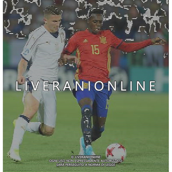 UEFA Campionato Europeo Under 21 Polonia 2017 Semifinale Krakow (Polonia) - 27.06.2017 Spagna-Italia Nella Foto: Mattia Caldara e inaki williams /Ph.Vitez-Ag. Aldo Liverani