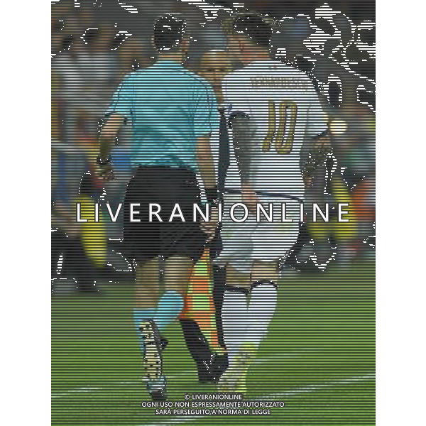 UEFA Campionato Europeo Under 21 Polonia 2017 Semifinale Krakow (Polonia) - 27.06.2017 Spagna-Italia Nella Foto: federico bernardeschi protesta con il guardalinee /Ph.Vitez-Ag. Aldo Liverani