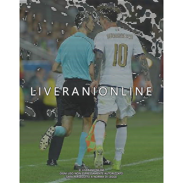 UEFA Campionato Europeo Under 21 Polonia 2017 Semifinale Krakow (Polonia) - 27.06.2017 Spagna-Italia Nella Foto: federico bernardeschi protesta con il guardalinee /Ph.Vitez-Ag. Aldo Liverani