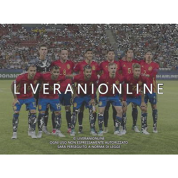 UEFA Campionato Europeo Under 21 Polonia 2017 Semifinale Krakow (Polonia) - 27.06.2017 Spagna-Italia Nella Foto:Spagna Squadra Formazione Arrizabalaga,Bellerin,Mereâ€™,Vallejo,Ceballos,Deulofeu,Saul Niguez,Asensio,Sandro Ramirez,Jonny,Llorente /Ph.Vitez-Ag. Aldo Liverani