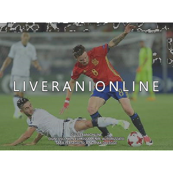 UEFA Campionato Europeo Under 21 Polonia 2017 Semifinale Krakow (Polonia) - 27.06.2017 Spagna-Italia Nella Foto:Saul Niguez - Roberto Gagliardini /Ph.Vitez-Ag. Aldo Liverani