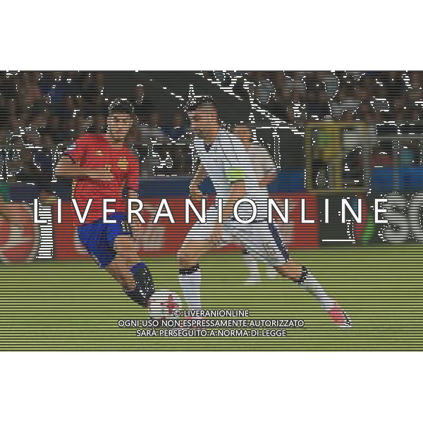 KRAKOW , 27.06.2017 EUROPEAN UNDER-21 CHAMPIONSHIP 2017 GAME SEMI FINALS SPAIN - ITALY MISTRZOSTWA EUROPY U-21 UEFA W PILCE NOZNEJ MECZ POLFINAL DANIA - WLOCHY N/Z. MARCO ASENSIO (ESP), MARCO BENASSI (ITA) FOTO: TOMASZ MARKOWSKI / NEWSPIX.PL --- Newspix.pl AG ALDO LIVERANI SAS *** Local Caption *** www.newspix.pl mail us: info@newspix.pl call us: 0048 022 23 22 222 --- Polish Picture Agency by Ringier Axel Springer Poland