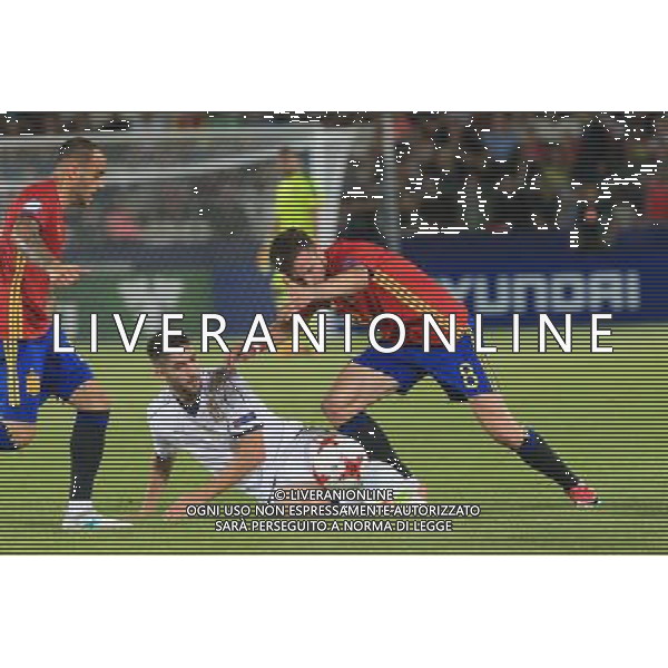 KRAKOW , 27.06.2017 EUROPEAN UNDER-21 CHAMPIONSHIP 2017 GAME SEMI FINALS SPAIN - ITALY MISTRZOSTWA EUROPY U-21 UEFA W PILCE NOZNEJ MECZ POLFINAL DANIA - WLOCHY N/Z. ROBERTO GAGLIARDINI (ITA),SAUL NIGUEZ (ESP) FOTO: TOMASZ MARKOWSKI / NEWSPIX.PL --- Newspix.pl AG ALDO LIVERANI SAS *** Local Caption *** www.newspix.pl mail us: info@newspix.pl call us: 0048 022 23 22 222 --- Polish Picture Agency by Ringier Axel Springer Poland