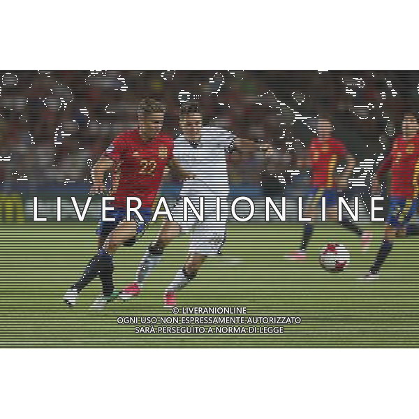 27.06.2017 KRAKOW UL. KALUZY PILKA NOZNA ( FOOTBALL ) MISTRZOSTWA EUROPY UEFA DO LAT 21 POLSKA 2017 ( UEFA EURO UNDER 21 POLAND ) POLFINAL ( SEMIFINAL ) MECZ ( GAME ) HISZPANIA - WLOCHY ( SPAIN - ITALY ) NZ MARCOS LIORENTE, FEDERICO CHIESA FOTO LUKASZ GROCHALA/CYFRASPORT / NEWSPIX.PL --- Newspix.pl AG ALDO LIVERANI SAS *** Local Caption *** www.newspix.pl mail us: info@newspix.pl call us: 0048 022 23 22 222 --- Polish Picture Agency by Ringier Axel Springer Poland