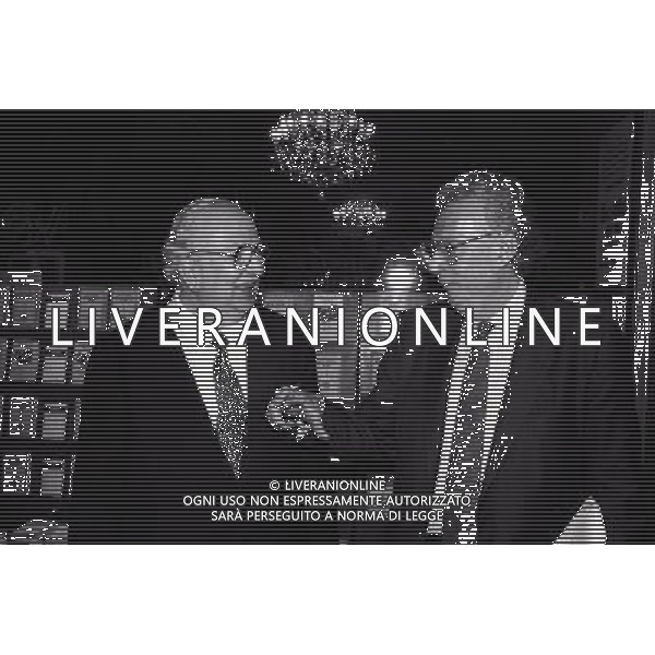RETROSPETTIVA GIOVANNI SPADOLINI POLITICO NELLA FOTO GIOVANNI SPADOLINI CON GIAMPAOLO PANSA AG ALDO LIVERANI SAS