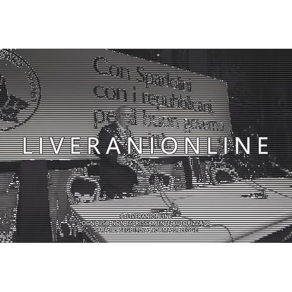 RETROSPETTIVA GIOVANNI SPADOLINI POLITICO NELLA FOTO GIOVANNI SPADOLINI AL CIRCOLO DELLA STAMPA DI MILANO AG ALDO LIVERANI SAS