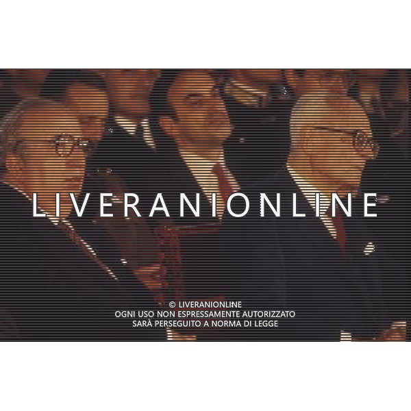 RETROSPETTIVA GIOVANNI SPADOLINI POLITICO NELLA FOTO GIOVANNI SPADOLINI CON SANDRO PERTINI AG ALDO LIVERANI SAS