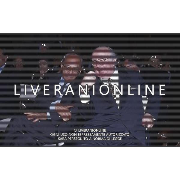 RETROSPETTIVA GIOVANNI SPADOLINI POLITICO NELLA FOTO GIOVANNI SPADOLINI CON VIRGINIO ROGNONI AG ALDO LIVERANI SAS