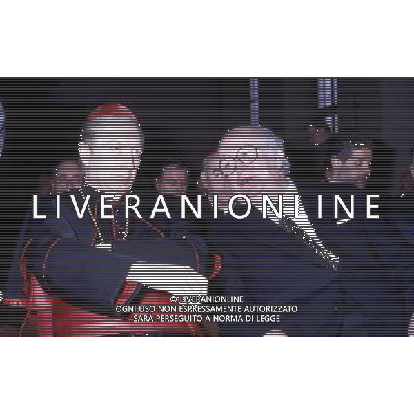 RETROSPETTIVA GIOVANNI SPADOLINI POLITICO NELLA FOTO GIOVANNI SPADOLINI CON CARLO MARIA MARTINI AG ALDO LIVERANI SAS