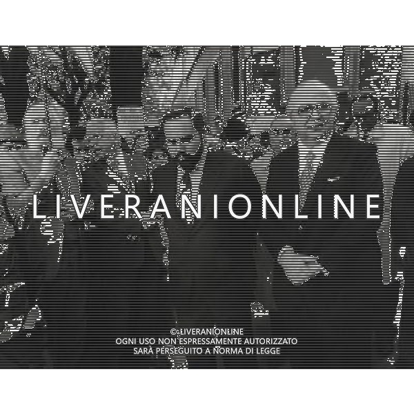 RETROSPETTIVA GIOVANNI SPADOLINI POLITICO NELLA FOTO GIOVANNI SPADOLINI CON ANGELO RIZZOLI AG ALDO LIVERANI SAS