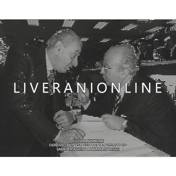 RETROSPETTIVA GIOVANNI SPADOLINI POLITICO NELLA FOTO GIOVANNI SPADOLINI CON BRUNO VISENTINI AG ALDO LIVERANI SAS