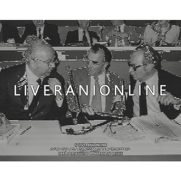 RETROSPETTIVA GIOVANNI SPADOLINI POLITICO NELLA FOTO GIOVANNI SPADOLINI CON ODDO BIASINI AG ALDO LIVERANI SAS