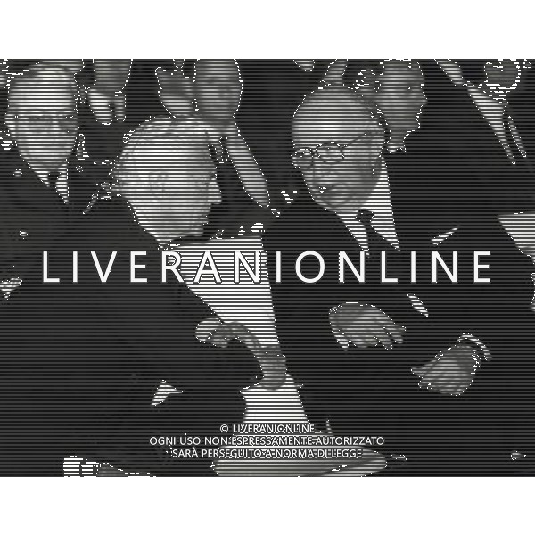 RETROSPETTIVA GIOVANNI SPADOLINI POLITICO NELLA FOTO GIOVANNI SPADOLINI CON GIANNI AGNELLI AG ALDO LIVERANI SAS
