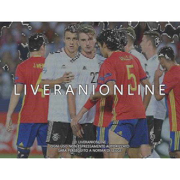 UEFA Campionato Europeo Under 21 Polonia 2017 Finale Krakow (Polonia) - 30.06.2017 Germania-Spagna Nella Foto:mischia in area spagna /Ph.Vitez-Ag. Aldo Liverani