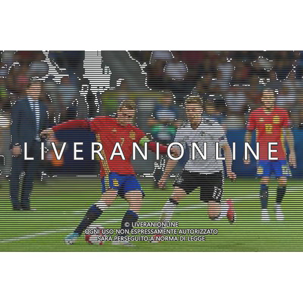 2017.06.30 Krakow Pilka nozna kadra reprezentacja Mistrzostwa Europy U21 Polska 2017 Niemcy - Hiszpania N/z Gerard Deulofeu Foto Pawel Andrachiewicz / PressFocus 2017.06.30 Krakow Football UEFA Under21 Championship Poland 2017 Germany vs. Spain Gerard Deulofeu Credit: Pawel Andrachiewicz / PressFocus / NEWSPIX.PL --- Newspix.pl / AGENZIA ALDO LIVERANI SAS - ITALY ONLY EDITORIAL USE ONLY - Germania - Spagna Finale UEFA Campionato Europeo Under 21 Polonia 2017 Krakow (Polonia) - 30.06.2017