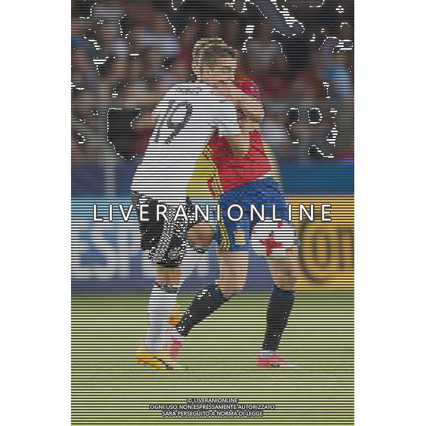 2017.06.30, Krakow Pilka nozna, kadra, reprezentacja Mistrzostwa Europy U21 Polska 2017 Mecz finalowy Niemcy - Hiszpania N/z Janik Haberer, Saul Niguez Foto Rafal Oleksiewicz / PressFocus 2017.06.30, Krakow Football UEFA Under21 Championship Poland 2017 Final match Germany - Spain Janik Haberer, Saul Niguez Credit: Rafal Oleksiewicz / PressFocus / NEWSPIX.PL --- Newspix.pl / AGENZIA ALDO LIVERANI SAS - ITALY ONLY EDITORIAL USE ONLY - Germania - Spagna Finale UEFA Campionato Europeo Under 21 Polonia 2017 Krakow (Polonia) - 30.06.2017