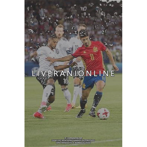 2017.06.30, Krakow Pilka nozna, kadra, reprezentacja Mistrzostwa Europy U21 Polska 2017 Mecz finalowy Niemcy - Hiszpania N/z Serge Gnabry (GER), Marco Asensio (ESP) Foto Rafal Oleksiewicz / PressFocus 2017.06.30, Krakow Football UEFA Under21 Championship Poland 2017 Final match Germany - Spain Serge Gnabry (GER), Marco Asensio (ESP) Credit: Rafal Oleksiewicz / PressFocus / NEWSPIX.PL --- Newspix.pl / AGENZIA ALDO LIVERANI SAS - ITALY ONLY EDITORIAL USE ONLY - Germania - Spagna Finale UEFA Campionato Europeo Under 21 Polonia 2017 Krakow (Polonia) - 30.06.2017