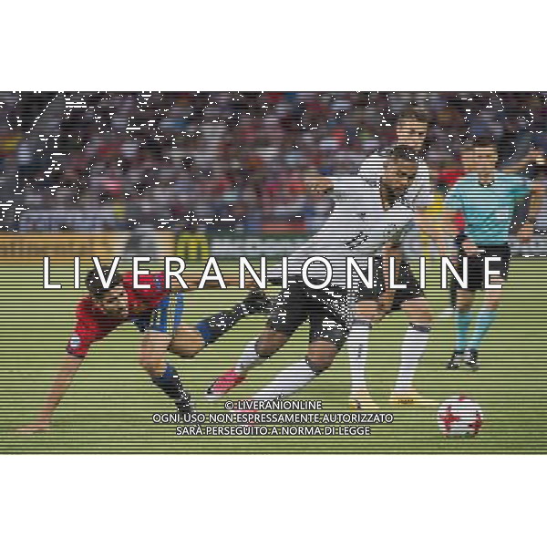 2017.06.30, Krakow Pilka nozna, kadra, reprezentacja Mistrzostwa Europy U21 Polska 2017 Mecz finalowy Niemcy - Hiszpania N/z Marco Asensio (ESP), Serge Gnabry (GER) Foto Rafal Oleksiewicz / PressFocus 2017.06.30, Krakow Football UEFA Under21 Championship Poland 2017 Final match Germany - Spain Marco Asensio (ESP), Serge Gnabry (GER) Credit: Rafal Oleksiewicz / PressFocus / NEWSPIX.PL --- Newspix.pl / AGENZIA ALDO LIVERANI SAS - ITALY ONLY EDITORIAL USE ONLY - Germania - Spagna Finale UEFA Campionato Europeo Under 21 Polonia 2017 Krakow (Polonia) - 30.06.2017