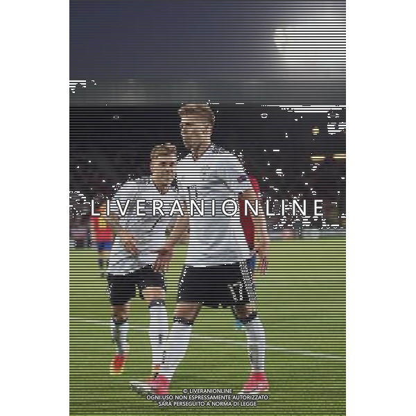 Krakow , Stadion im Jozefa Pilsudskiego 30.06.2017 Sport , Pilka nozna Reprezentacja , Kadra , U-21, Mistrzostwa Europy U21 2017 Final Niemcy U21 - Hiszpania U21 NZ Mitchell Weiser ( GER ) radosc , celebration , Niemcy , Germany bramka gol 1-0 - esultanza dopo il gol FOT Michal Nowak / Newspix.pl Krakow , Jozef Pilsudski\'s Stadium 30.06.2017 Sport , Football National Teams , UEFA Under-21 European Championship Poland 2017 , Final Game Germany U-21 - Spain U-21 photo by Michal Nowak / Newspix.pl --- Newspix.pl / AGENZIA ALDO LIVERANI SAS - ITALY ONLY EDITORIAL USE ONLY - Germania - Spagna Finale UEFA Campionato Europeo Under 21 Polonia 2017 Krakow (Polonia) - 30.06.2017