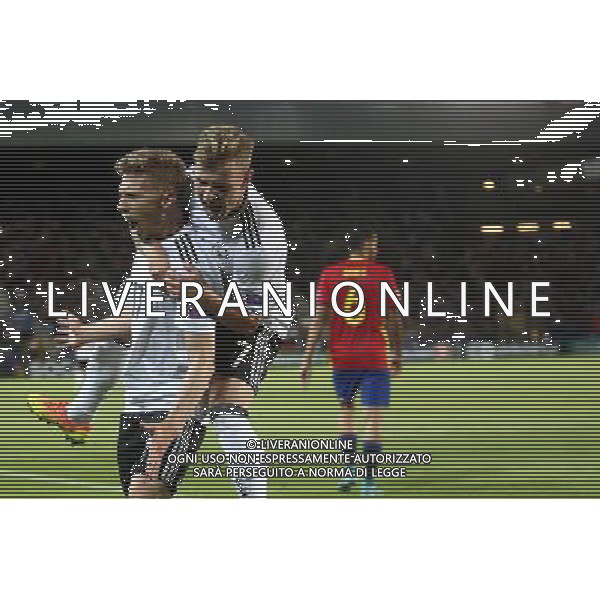 Krakow , Stadion im Jozefa Pilsudskiego 30.06.2017 Sport , Pilka nozna Reprezentacja , Kadra , U-21, Mistrzostwa Europy U21 2017 Final Niemcy U21 - Hiszpania U21 NZ Mitchell Weiser ( GER ) radosc , celebration , Niemcy , Germany bramka gol 1-0 - esultanza dopo il gol FOT Michal Nowak / Newspix.pl Krakow , Jozef Pilsudski\'s Stadium 30.06.2017 Sport , Football National Teams , UEFA Under-21 European Championship Poland 2017 , Final Game Germany U-21 - Spain U-21 photo by Michal Nowak / Newspix.pl --- Newspix.pl / AGENZIA ALDO LIVERANI SAS - ITALY ONLY EDITORIAL USE ONLY - Germania - Spagna Finale UEFA Campionato Europeo Under 21 Polonia 2017 Krakow (Polonia) - 30.06.2017