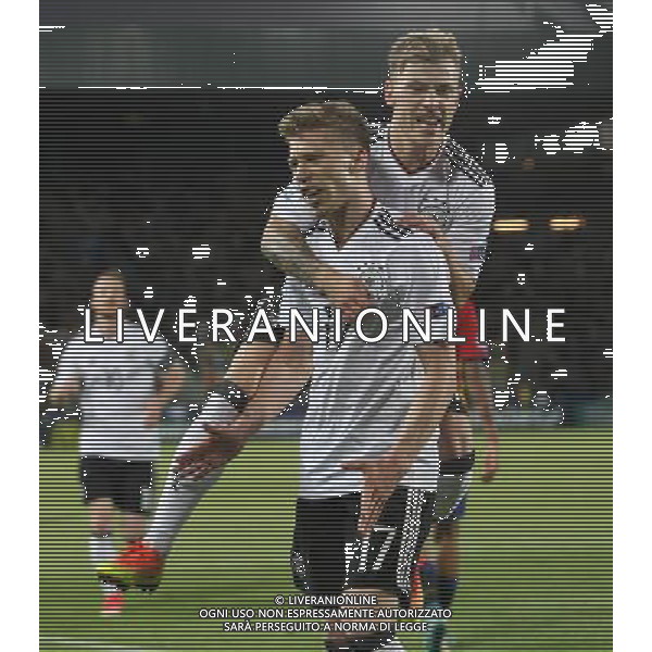KRAKOW , 30.06.2017 EUROPEAN UNDER-21 CHAMPIONSHIP 2017 GAME FINAL GERMANY - SPAIN MISTRZOSTWA EUROPY U-21 UEFA W PILCE NOZNEJ MECZ FINAL NIEMCY - HISZPANIA - esultanza dopo il gol N/Z. MITCHELL WEISER RADOSC ZAWODNIKOW BRAMKA FOTO: TOMASZ MARKOWSKI / NEWSPIX.PL --- Newspix.pl / AGENZIA ALDO LIVERANI SAS - ITALY ONLY EDITORIAL USE ONLY - Germania - Spagna Finale UEFA Campionato Europeo Under 21 Polonia 2017 Krakow (Polonia) - 30.06.2017