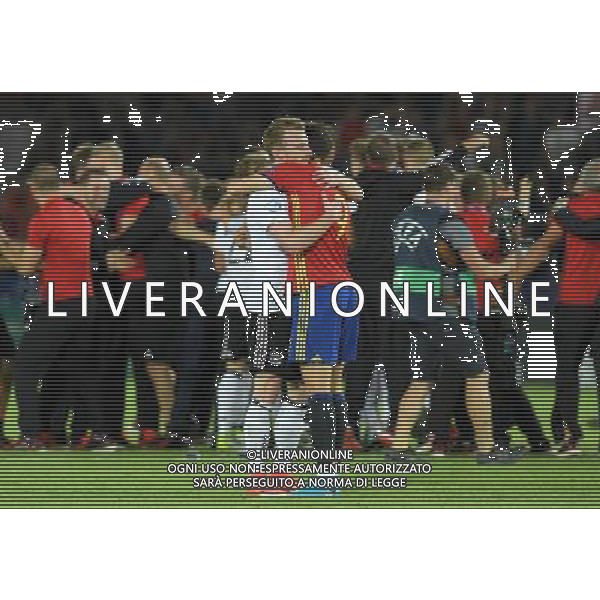 UEFA Campionato Europeo Under 21 Polonia 2017 Finale Krakow (Polonia) - 30.06.2017 Germania-Spagna Nella Foto:abbraccio finale arnold mayoral /Ph.Vitez-Ag. Aldo Liverani