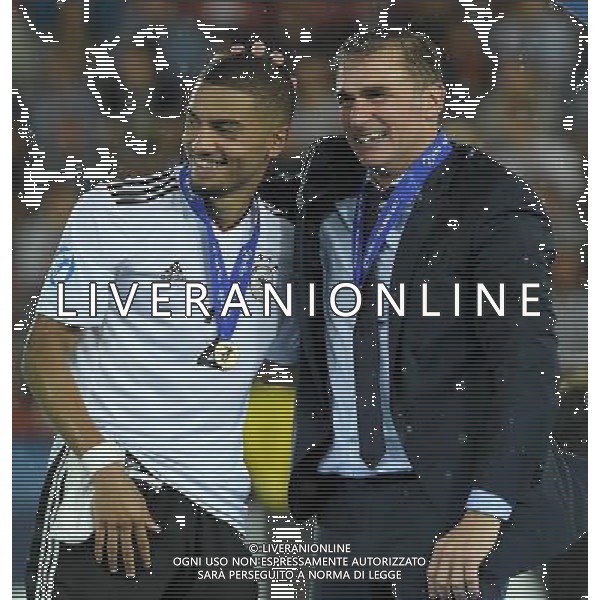 UEFA Campionato Europeo Under 21 Polonia 2017 Finale Krakow (Polonia) - 30.06.2017 Germania-Spagna Nella Foto: esultanza di kuntz che festeggia la vittoria con toljan /Ph.Vitez-Ag. Aldo Liverani