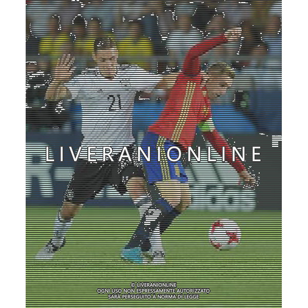UEFA Campionato Europeo Under 21 Polonia 2017 Finale Krakow (Polonia) - 30.06.2017 Germania-Spagna Nella Foto:Dominik Kohr - Gerard Deulofeu /Ph.Vitez-Ag. Aldo Liverani
