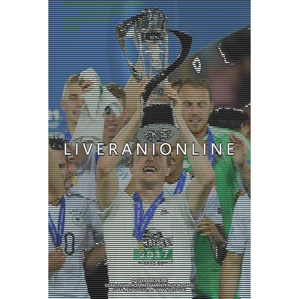 UEFA Campionato Europeo Under 21 Polonia 2017 Finale Krakow (Polonia) - 30.06.2017 Germania-Spagna Nella Foto:Yannick Gerhardt con la coppa /Ph.Vitez-Ag. Aldo Liverani