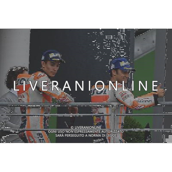02/07/2017 Sachsenring, Oberlungwitz, Germania; Marc Marquez e Dani Pedrosa Â©PIAZZOLLA / AGENZIA ALDO LIVERANI SAS - Motomondiale Gara MotoGp Sachsenring, Oberlungwitz, Germania 02/07/2017