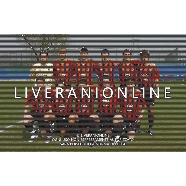 Milano 06/04/205 Finale Coppa italia Primavera 2004/05 nella foto La squadra del Milan foto Recalcati / Ag.Aldo Liverani