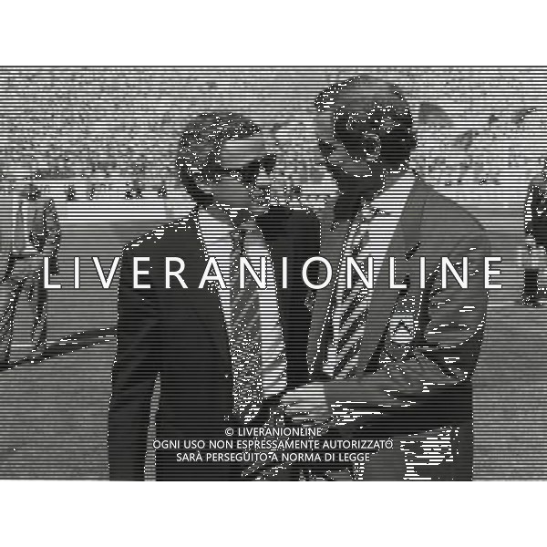 RETROSPETTIVA LUCIANO CHIARUGI ALLENATORE E CALCIATORE NELLA FOTO LUCIANO CHIARUGI ALLENATORE FIORENTINA CON ALBERTO BIGON AG ALDO LIVERANI SAS