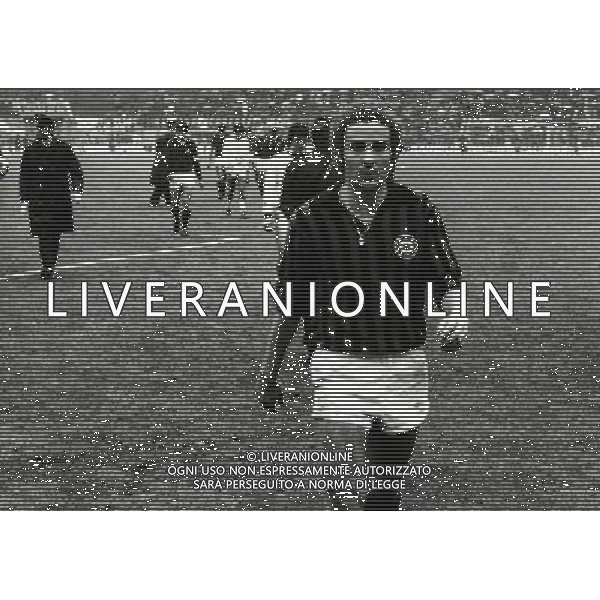RETROSPETTIVA LUCIANO CHIARUGI ALLENATORE E CALCIATORE NELLA FOTO LUCIANO CHIARUGI CON LA MAGLIA DEL MILAN AG ALDO LIVERANI SAS