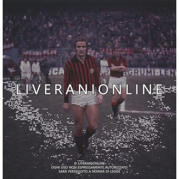 RETROSPETTIVA LUCIANO CHIARUGI ALLENATORE E CALCIATORE NELLA FOTO LUCIANO CHIARUGI CON LA MAGLIA DEL MILAN AG ALDO LIVERANI SAS