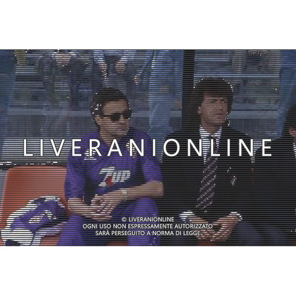 RETROSPETTIVA LUCIANO CHIARUGI ALLENATORE E CALCIATORE NELLA FOTO LUCIANO CHIARUGI ALLENATORE FIORENTINA CON GIANCARLO ANTOGNONI AG ALDO LIVERANI SAS
