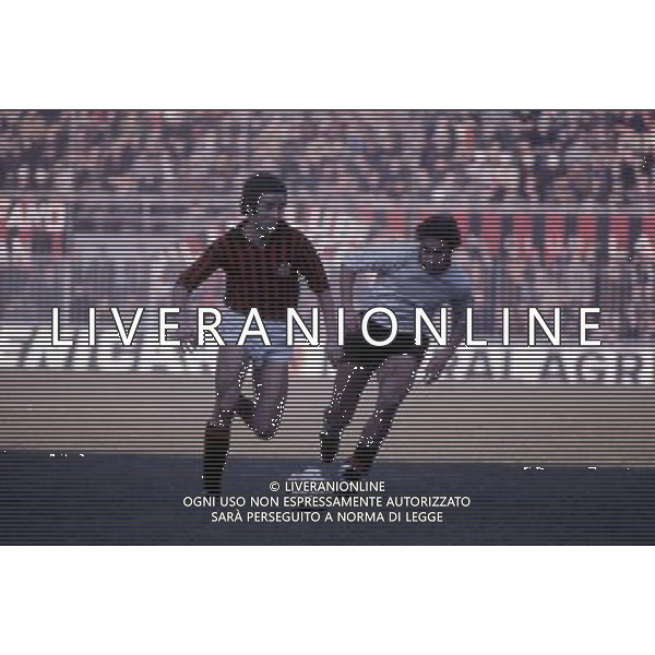 RETROSPETTIVA LUCIANO CHIARUGI ALLENATORE E CALCIATORE NELLA FOTO LUCIANO CHIARUGI CON LA MAGLIA DEL MILAN AG ALDO LIVERANI SAS