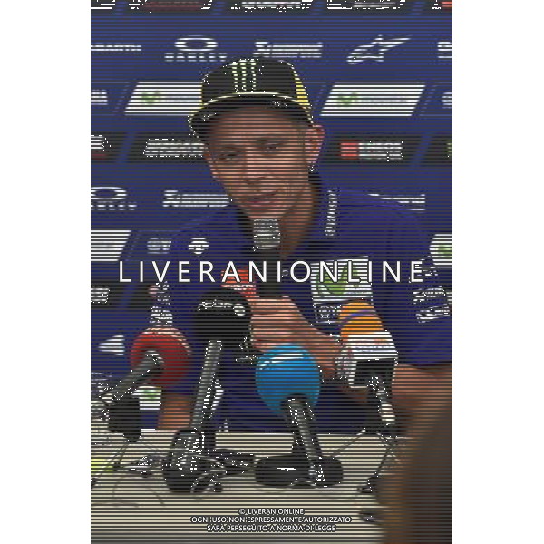 Mugello Italy 04.06.2017 Sixth round MotoGP 2017 at the Mugello Circuit, Valentino Rossi (Movistar Yamaha) photoPSP / Newspix.pl --- Newspix.pl / AGENZIA ALDO LIVERANI SAS - ITALY ONLY EDITORIAL USE ONLY
