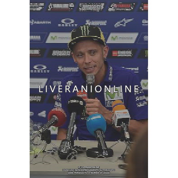 Mugello Italy 04.06.2017 Sixth round MotoGP 2017 at the Mugello Circuit, Valentino Rossi (Movistar Yamaha) photoPSP / Newspix.pl --- Newspix.pl / AGENZIA ALDO LIVERANI SAS - ITALY ONLY EDITORIAL USE ONLY