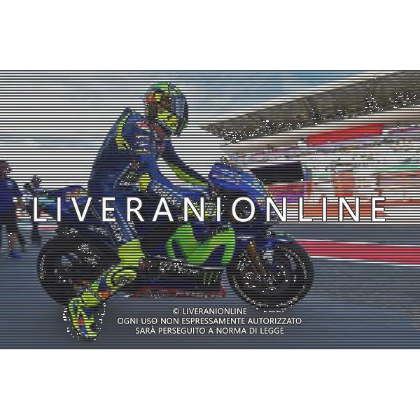Mugello Italy 04.06.2017 Sixth round MotoGP 2017 at the Mugello Circuit, Valentino Rossi (Movistar Yamaha) photoPSP / Newspix.pl --- Newspix.pl / AGENZIA ALDO LIVERANI SAS - ITALY ONLY EDITORIAL USE ONLY