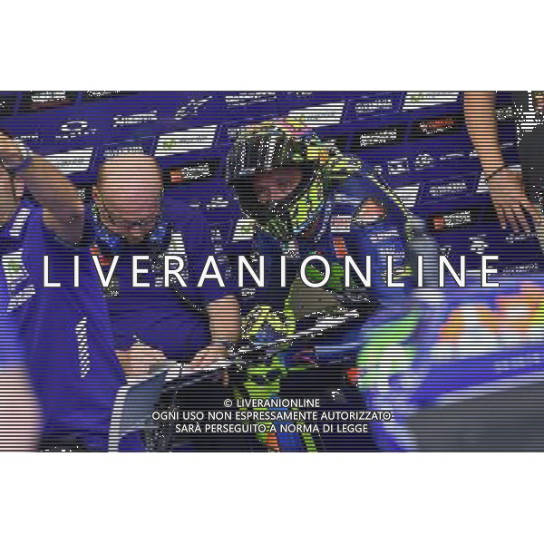 Mugello Italy 04.06.2017 Sixth round MotoGP 2017 at the Mugello Circuit, Valentino Rossi (Movistar Yamaha) photoPSP / Newspix.pl --- Newspix.pl / AGENZIA ALDO LIVERANI SAS - ITALY ONLY EDITORIAL USE ONLY