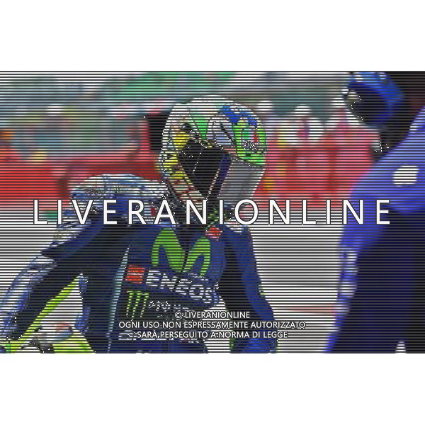Mugello Italy 04.06.2017 Sixth round MotoGP 2017 at the Mugello Circuit, Valentino Rossi (Movistar Yamaha) photoPSP / Newspix.pl --- Newspix.pl *** Local Caption *** www.newspix.pl mail us: info@newspix.pl call us: 0048 022 23 22 222 --- Polish Picture Agency by Ringier Axel Springer Poland / AGENZIA ALDO LIVERANI SAS - ITALY ONLY EDITORIAL USE ONLY