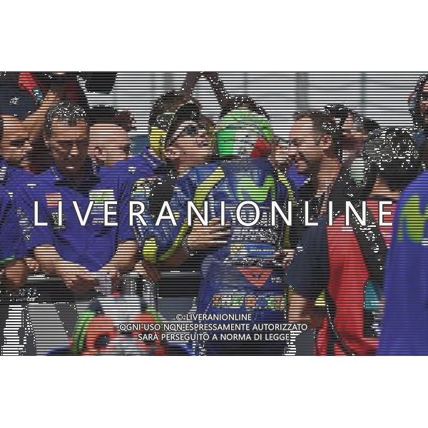 Mugello Italy 04.06.2017 Sixth round MotoGP 2017 at the Mugello Circuit, Valentino Rossi (Movistar Yamaha) photoPSP / Newspix.pl --- Newspix.pl *** Local Caption *** www.newspix.pl mail us: info@newspix.pl call us: 0048 022 23 22 222 --- Polish Picture Agency by Ringier Axel Springer Poland / AGENZIA ALDO LIVERANI SAS - ITALY ONLY EDITORIAL USE ONLY