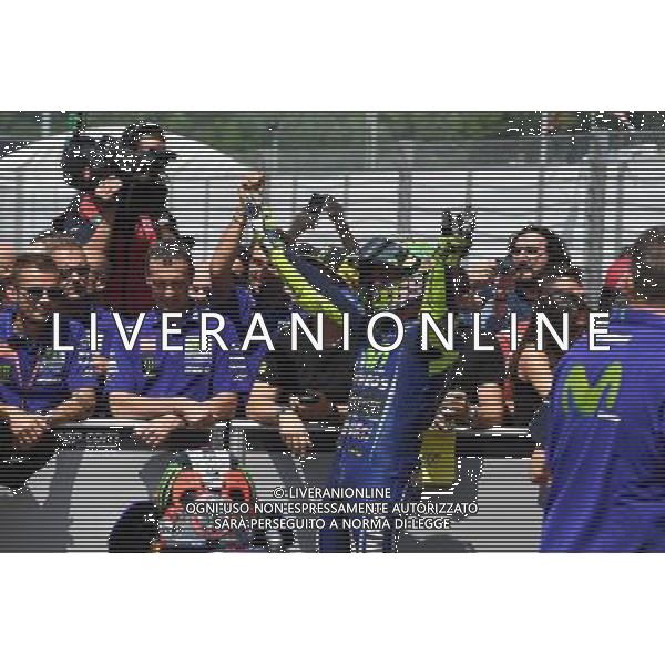 Mugello Italy 04.06.2017 Sixth round MotoGP 2017 at the Mugello Circuit, Valentino Rossi (Movistar Yamaha) photoPSP / Newspix.pl --- Newspix.pl *** Local Caption *** www.newspix.pl mail us: info@newspix.pl call us: 0048 022 23 22 222 --- Polish Picture Agency by Ringier Axel Springer Poland / AGENZIA ALDO LIVERANI SAS - ITALY ONLY EDITORIAL USE ONLY