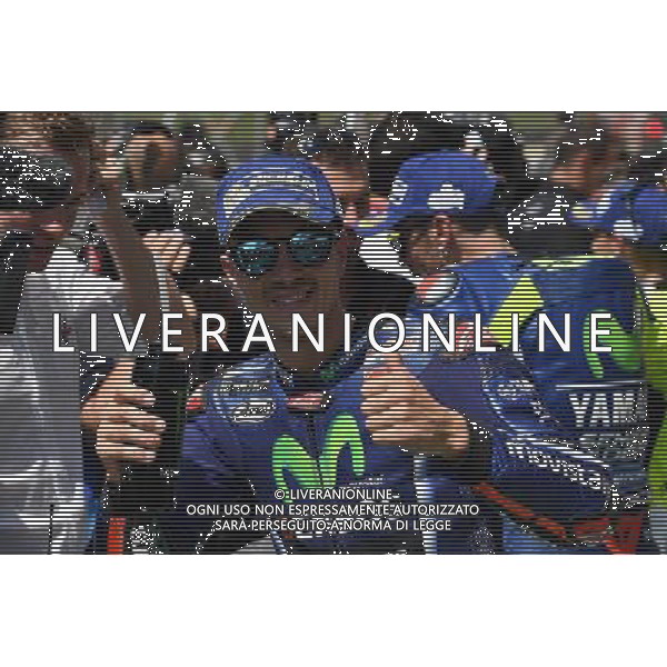 Mugello Italy 04.06.2017 Sixth round MotoGP 2017 at the Mugello Circuit, Maverick Vinales (Movistar Yamaha) photoPSP / Newspix.pl --- Newspix.pl *** Local Caption *** www.newspix.pl mail us: info@newspix.pl call us: 0048 022 23 22 222 --- Polish Picture Agency by Ringier Axel Springer Poland / AGENZIA ALDO LIVERANI SAS - ITALY ONLY EDITORIAL USE ONLY